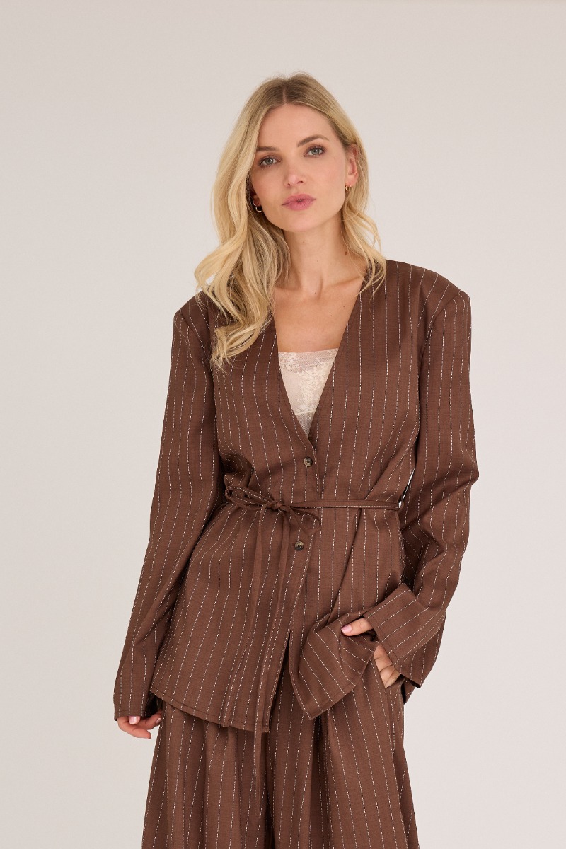 A-View - Blazer - Ollie Blazer - Brown/Sand (Levering slut november)