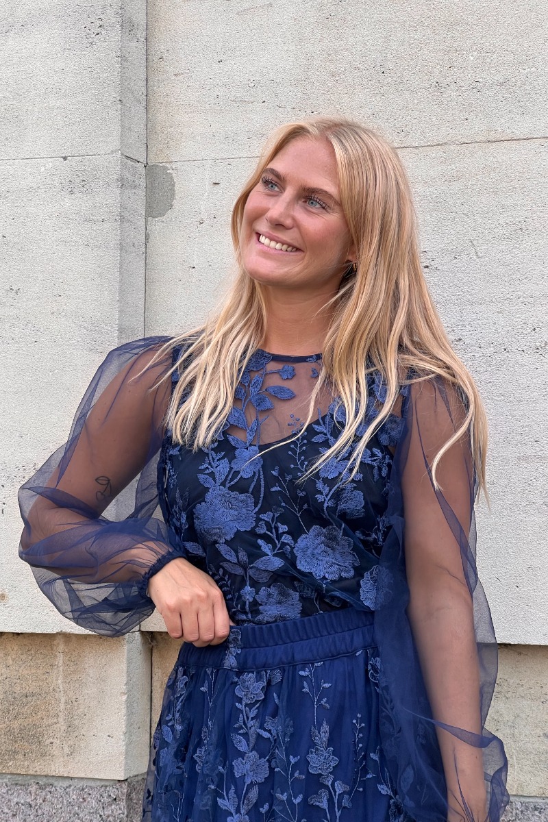 A-View - Bluse - Fuschia Blouse - Navy