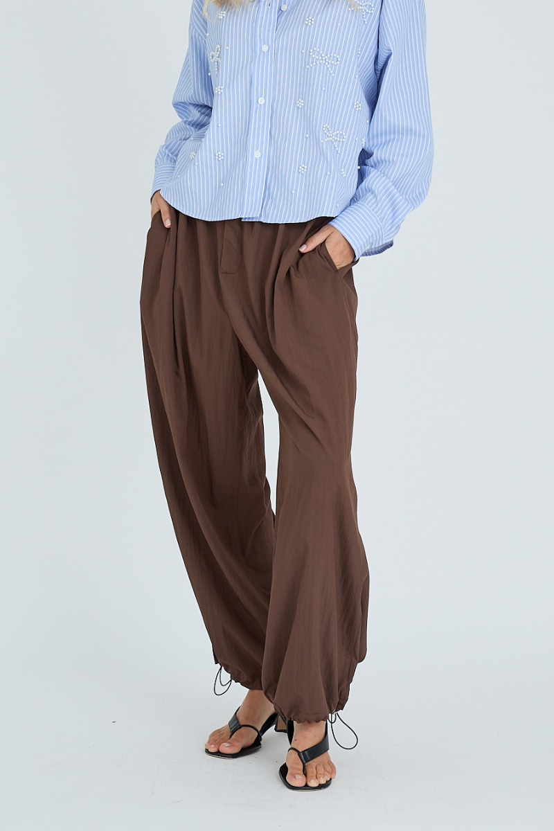 A-View - Bukser - Manon Pants - Brown (OBS: 2-3 hverdage ekstra levering)
