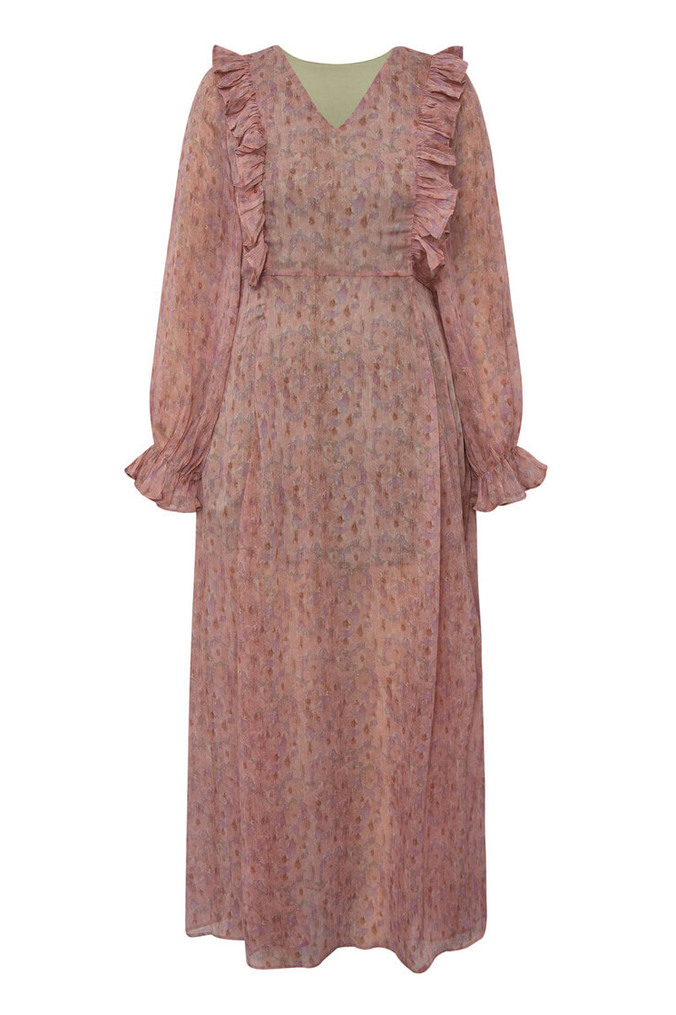 A-View - Kjole - Flounce Dress - Old Rose