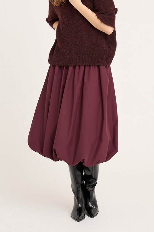 A-View - Nederdel - Fia Long Baloon Skirt - Bordeaux