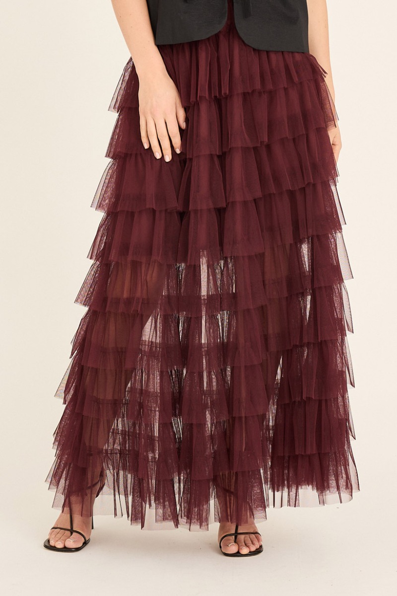 A-View - Nederdel - Miranda Skirt - Burgundy