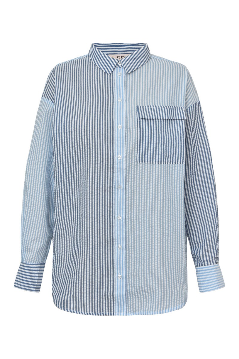 A-View - Skjorte - Mila Shirt - Blue/navy