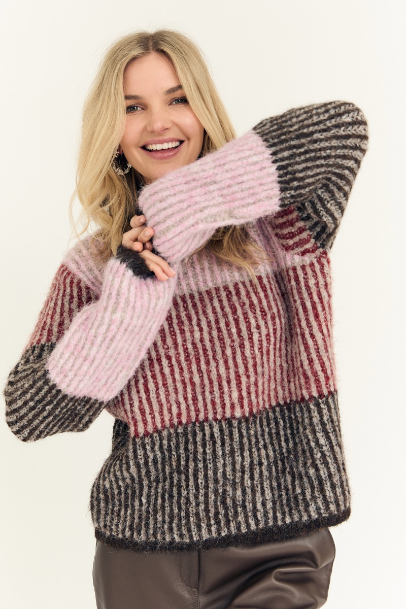 A-View - Strik - Aliana Knit Pullover - Rose/red