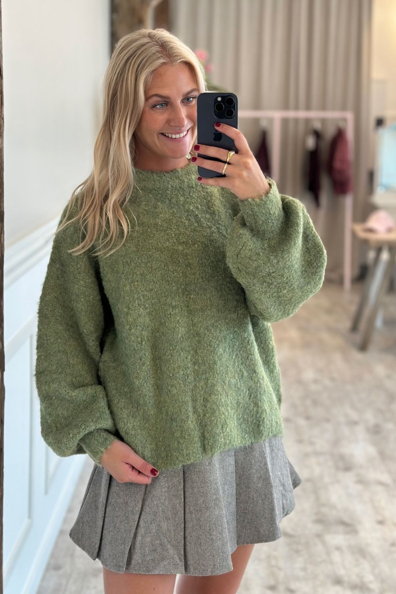 A-View - Strik - Patrisia New Knit Pullover - Forest green