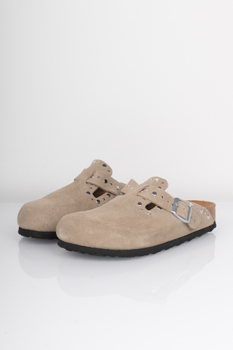 Birkenstock - Sko - Boston Rivet LEVE - Taupe