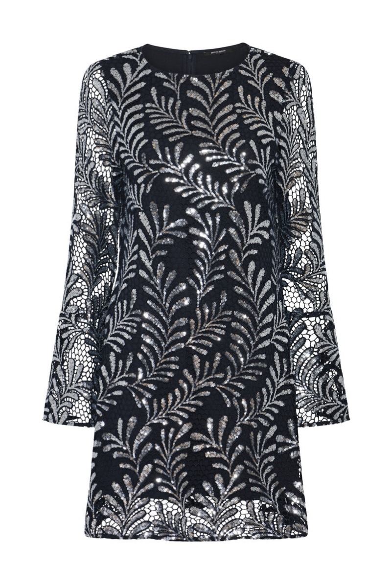 Bruuns Bazaar - Kjole - Women KumarahouBBXia Dress - Dark Blue Silver