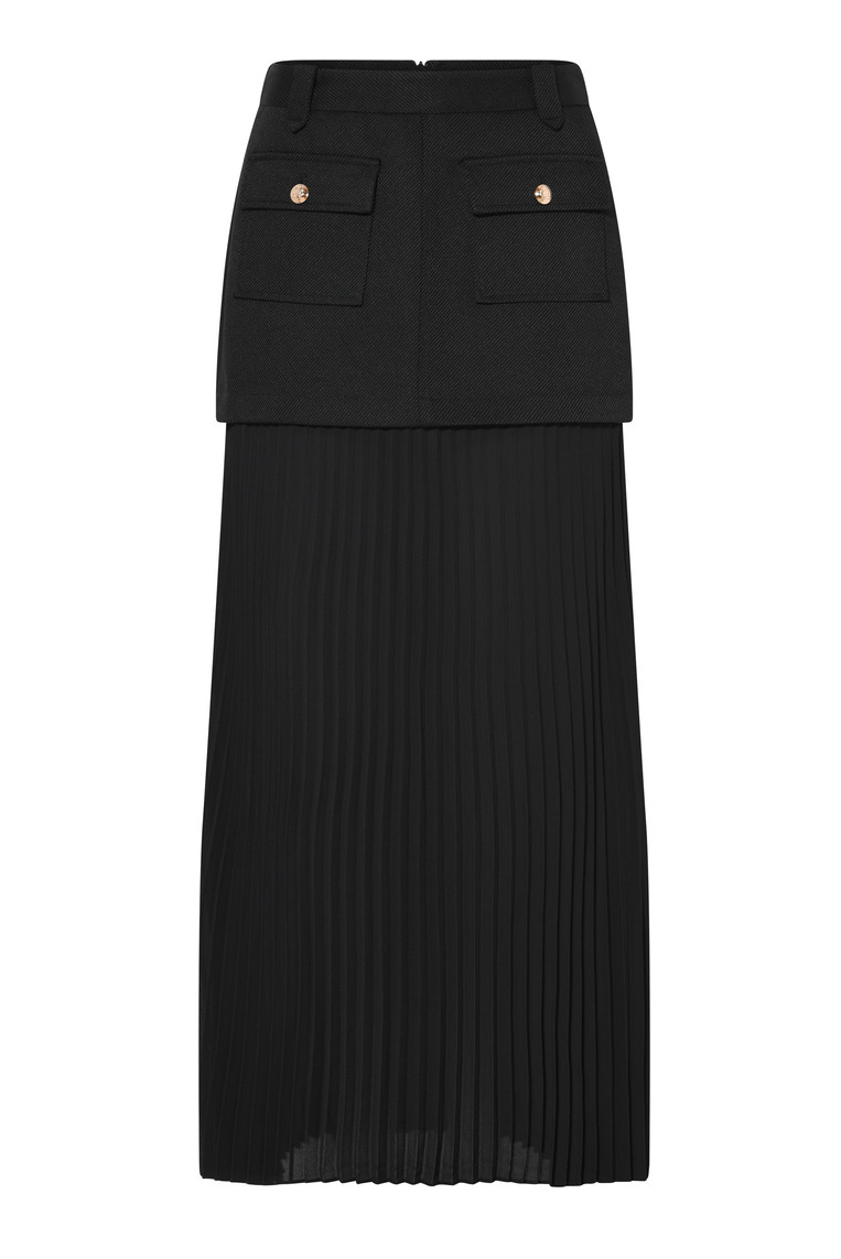 Bruuns Bazaar - Nederdel - Calcarea Shennia skirt - Black