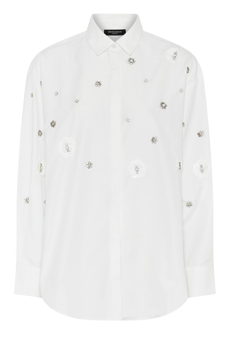 Bruuns Bazaar - Skjorte - Women ChrisoulaBBBeia shirt - Snow White
