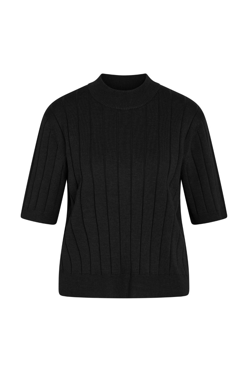 Bruuns Bazaar - T-shirt - AnemoneBBGlady knit - Black