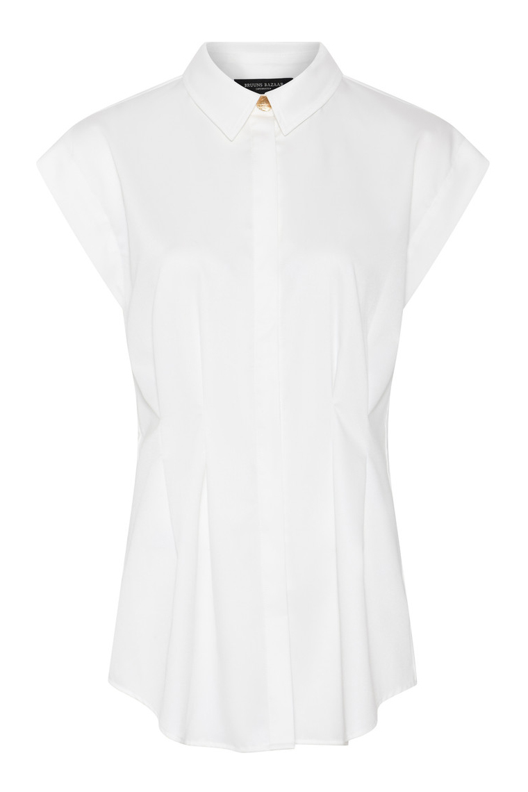 Bruuns Bazaar - Top - CardiniBBYenni shirt - Snow White