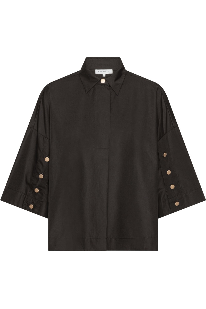 Continue - Bluse - Klara Shirt - Black (Levering midt/slut november)