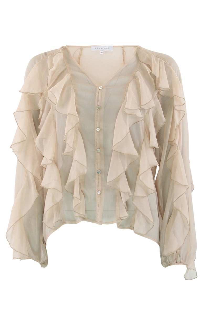 Continue - Skjorte - Lissa Flounce B - Sand
