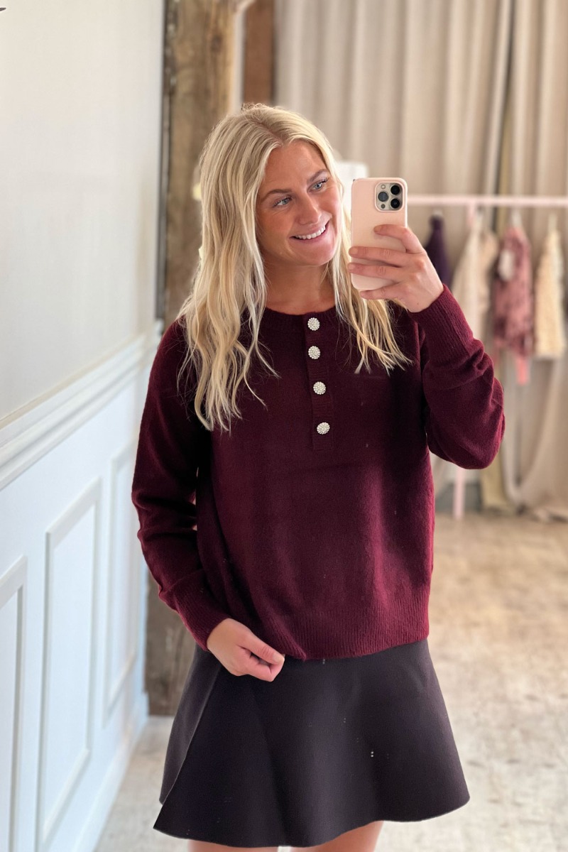 Continue - Strik - Rina knit - Bordaux