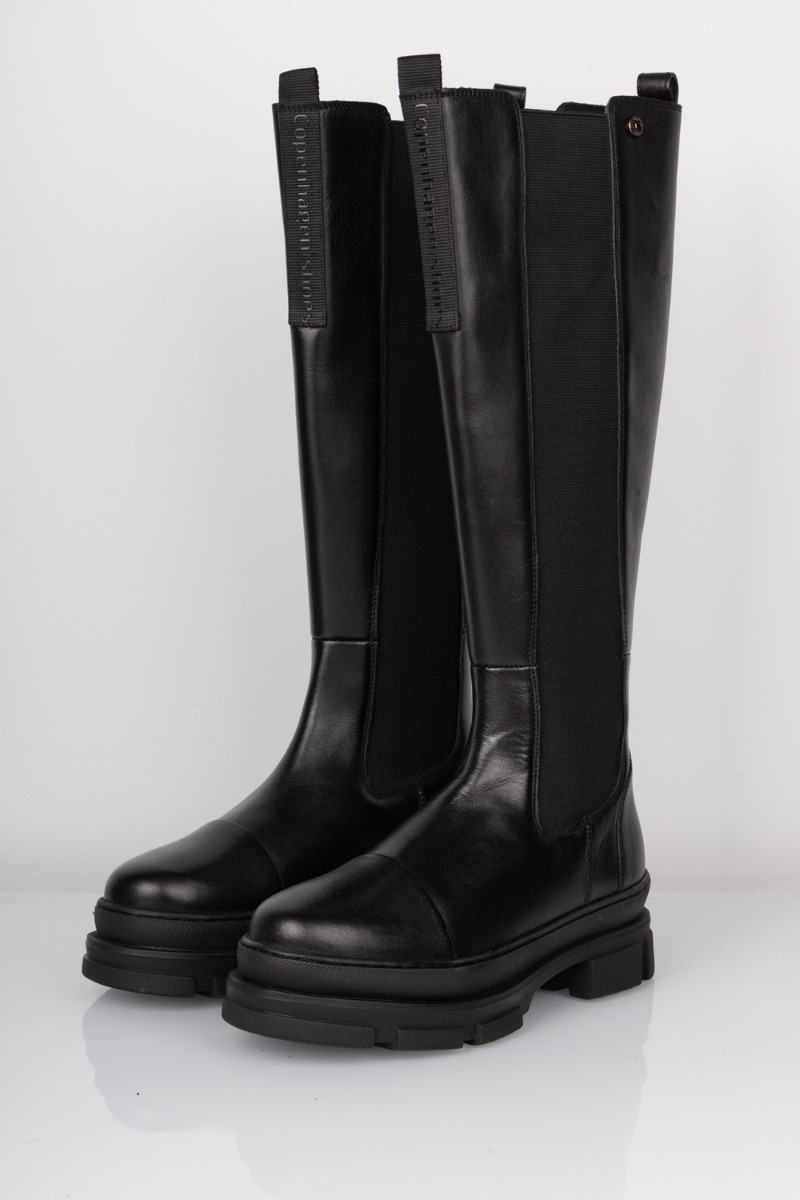Copenhagen Shoes - Støvler - Follow Me - Black (with black stiches)