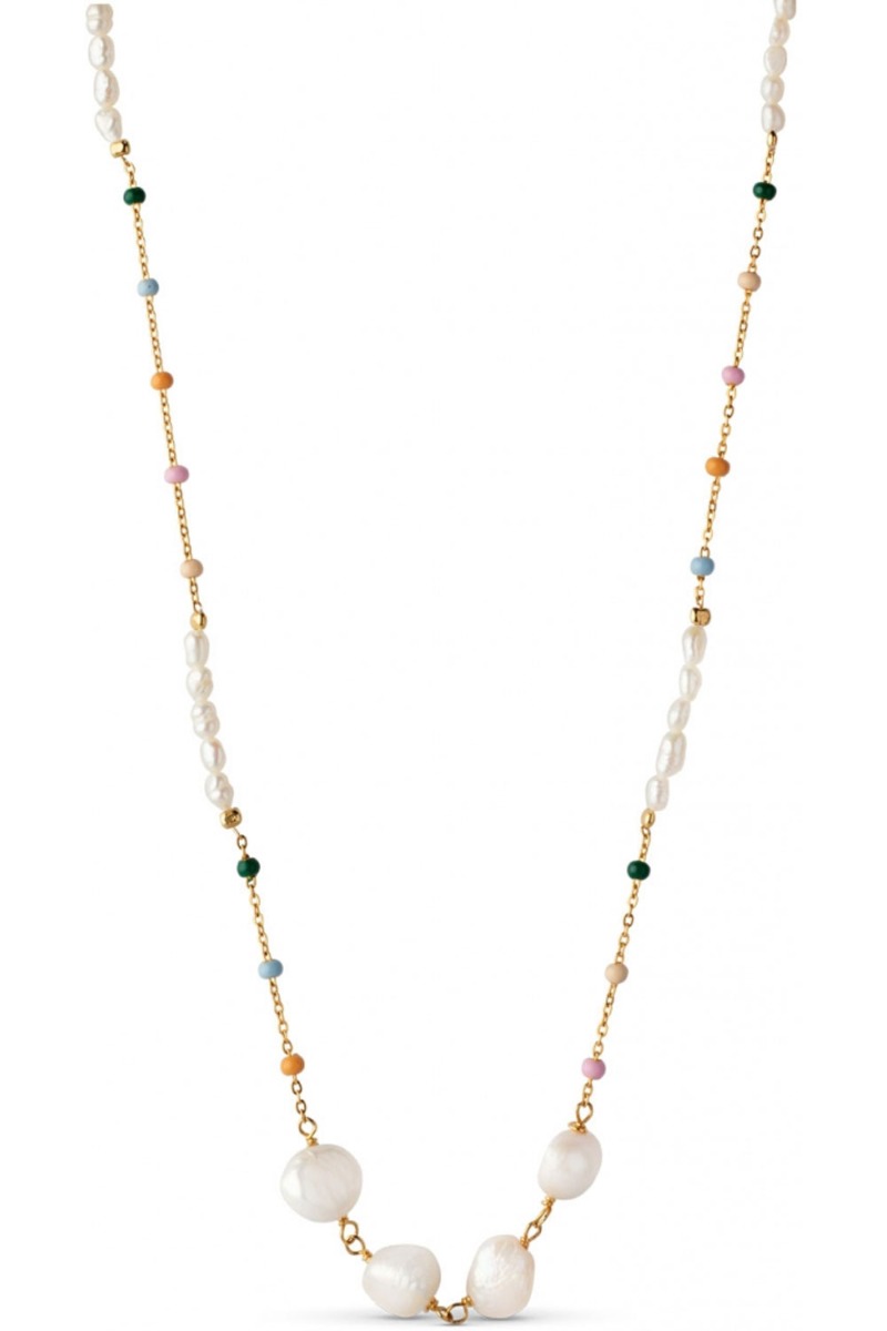 Enamel - Halskæde - Lola Perla Necklace - Dreamy/Pearl