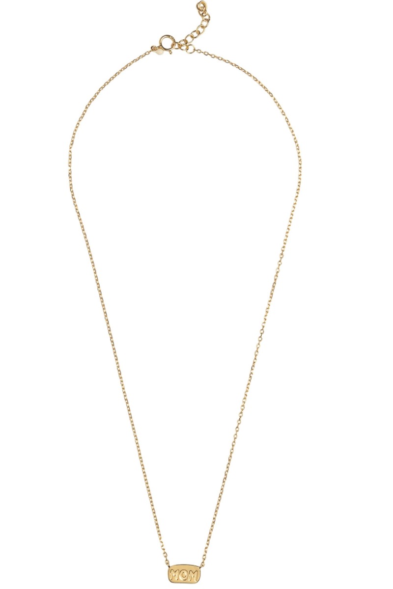 Enamel - Halskæde - Mom Necklace - Gold