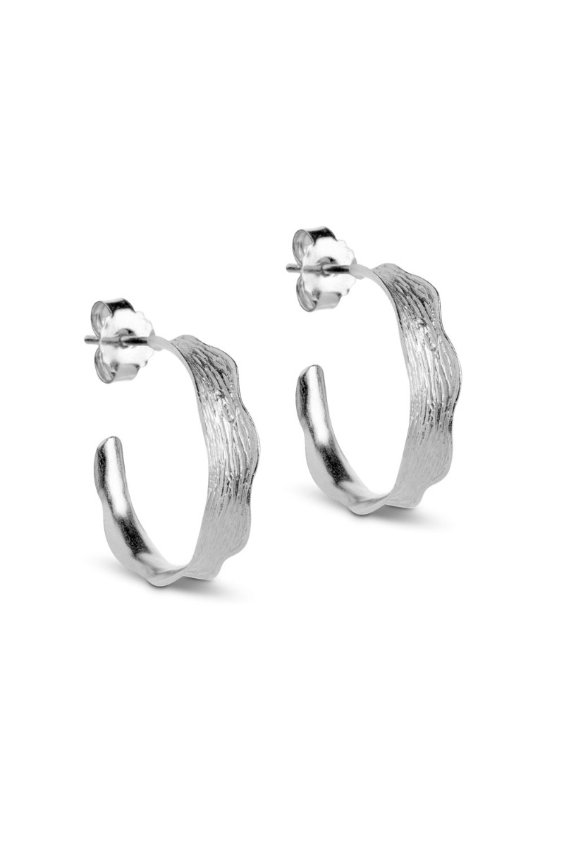 Enamel - Øreringe - Ane Small Hoops - Sølv