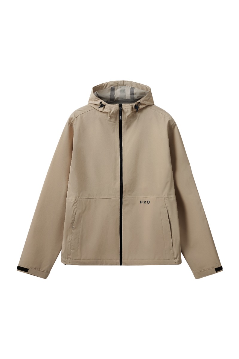 H2O - Regnjakke - Bornholm Rain Jacket - Warm Grey
