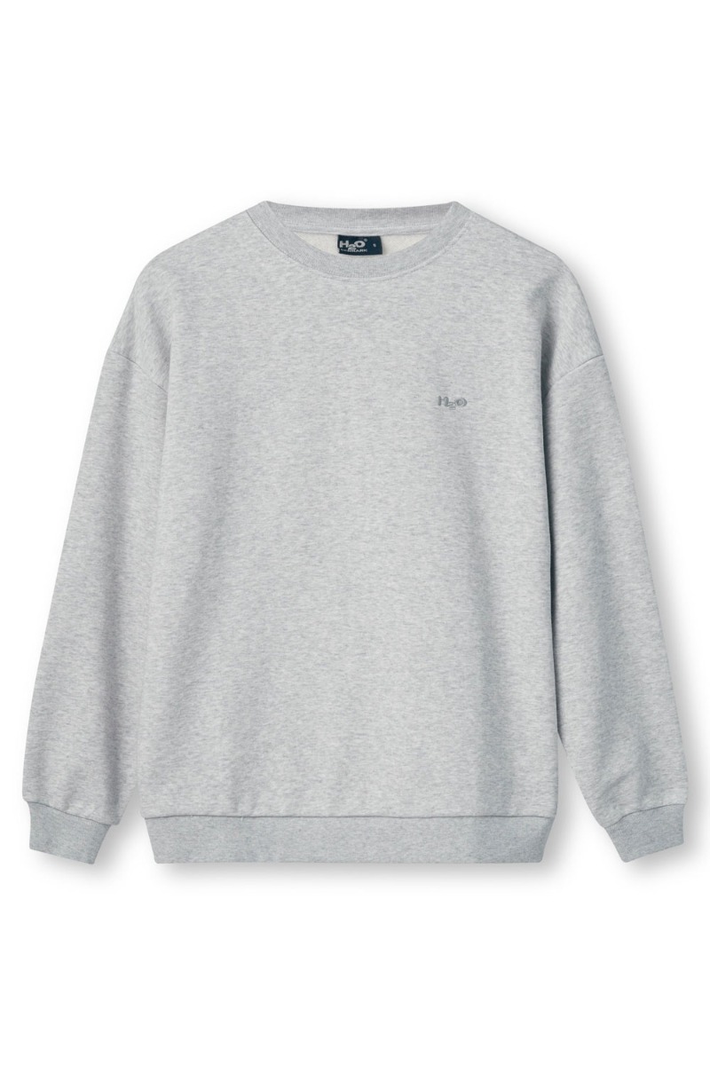 H2O - Sweatshirt - Base Woman Sweat O´neck - Light Grey Melange