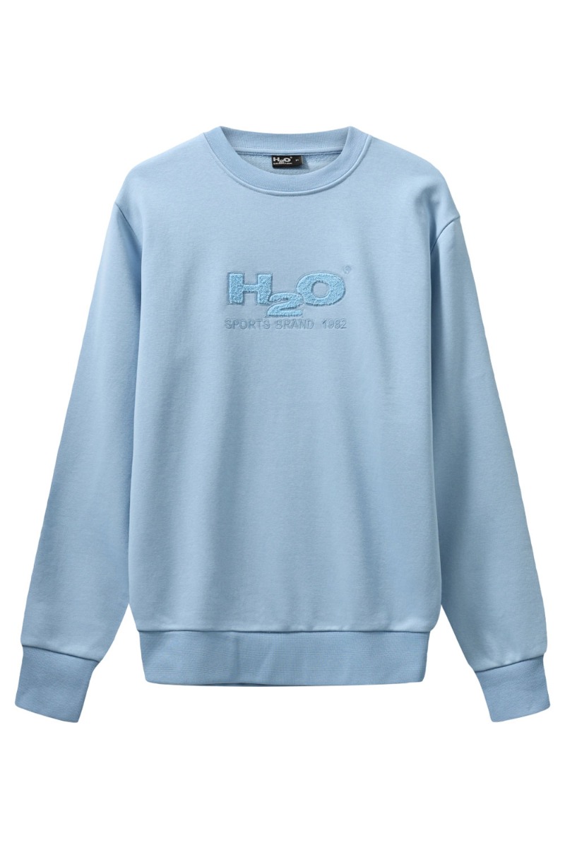 H2O - Sweatshirt - Logo Sweat O´neck - Baby Blue