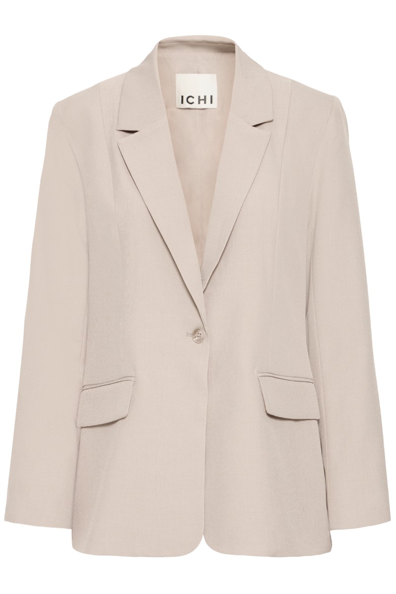 Ichi - Blazer - Fava Long Bl - Dove Melange (Levering midt november)
