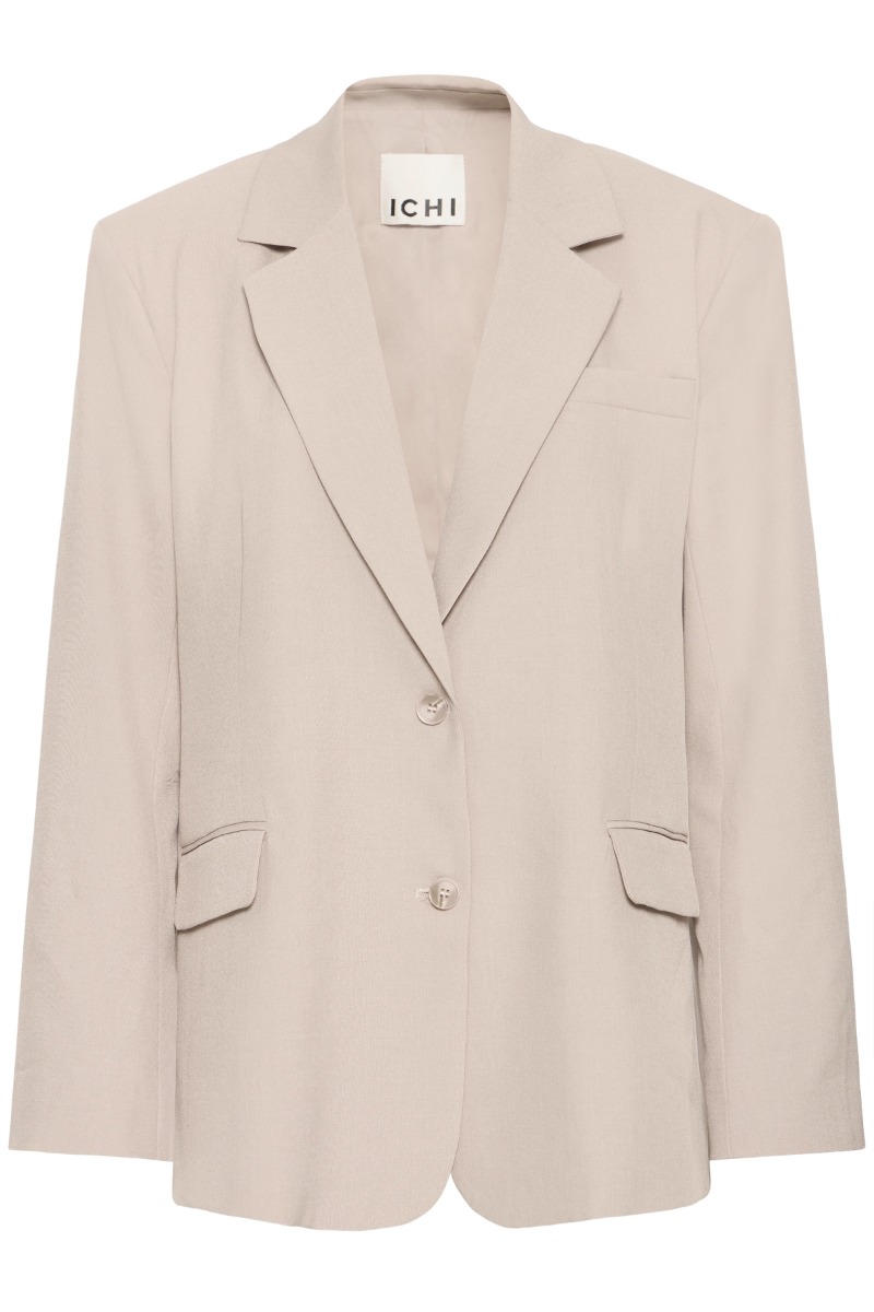 Ichi - Blazer - Fava Oversize - Dove Melange (Levering midt november)