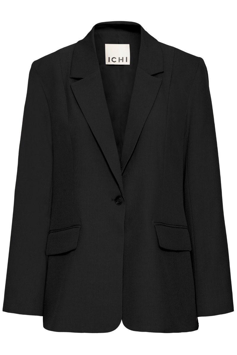 Ichi - Blazer - fava Long Bl - Black (Levering midt november)