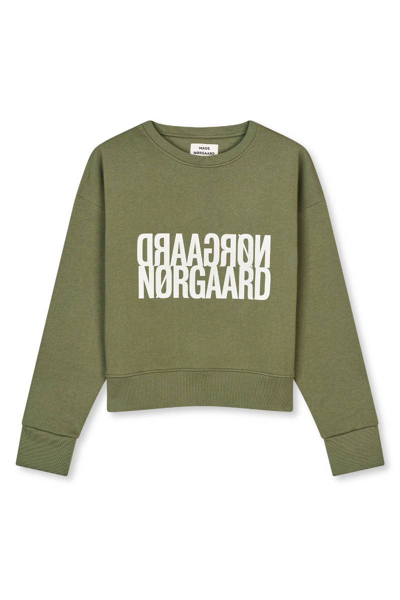 Mads Nørgaard - Sweat - Organic Sweat Tilvina Sweatshirt - Four Leaf Clover