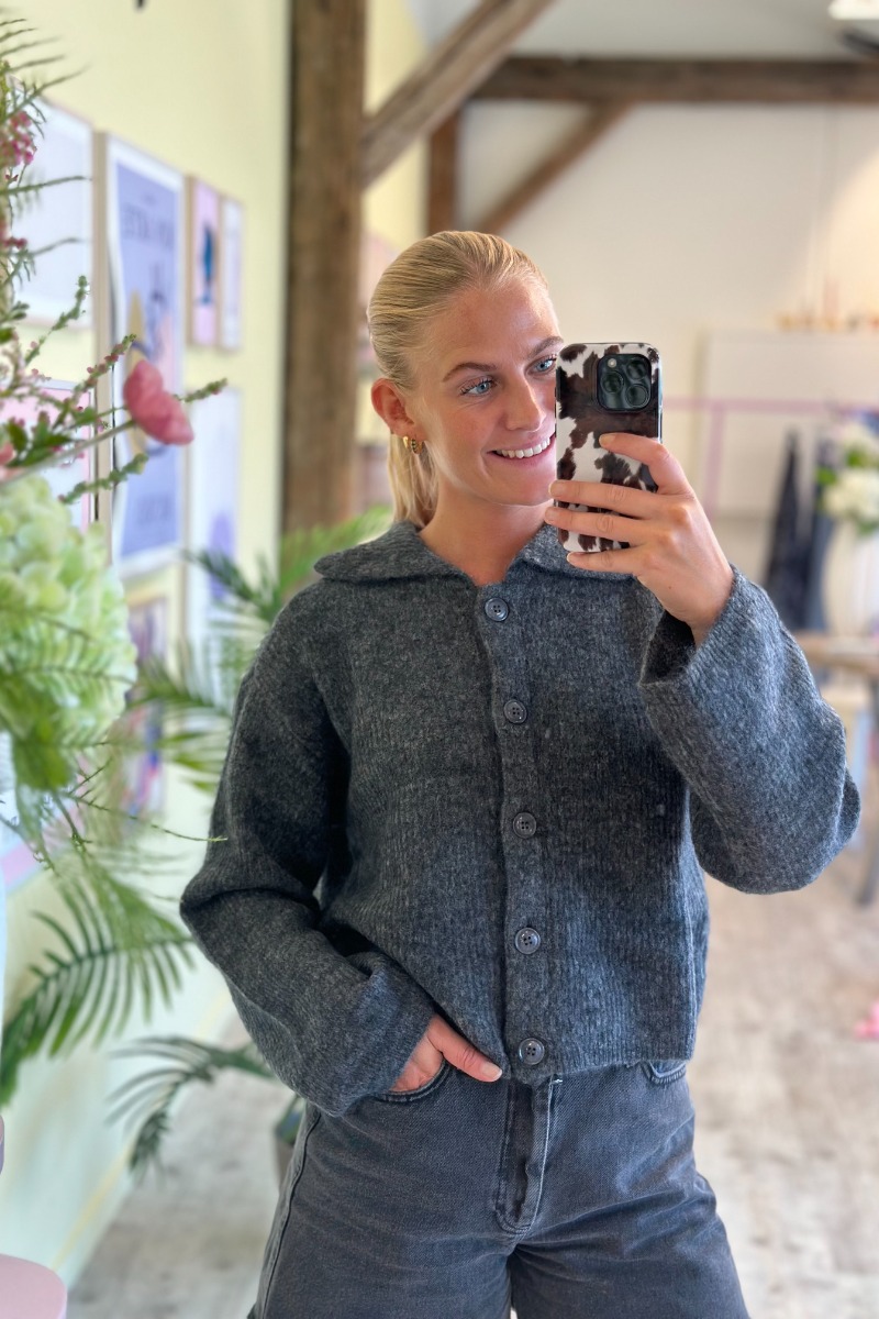 MbyM - Cardigan - Larya-M - Charcoal Melange