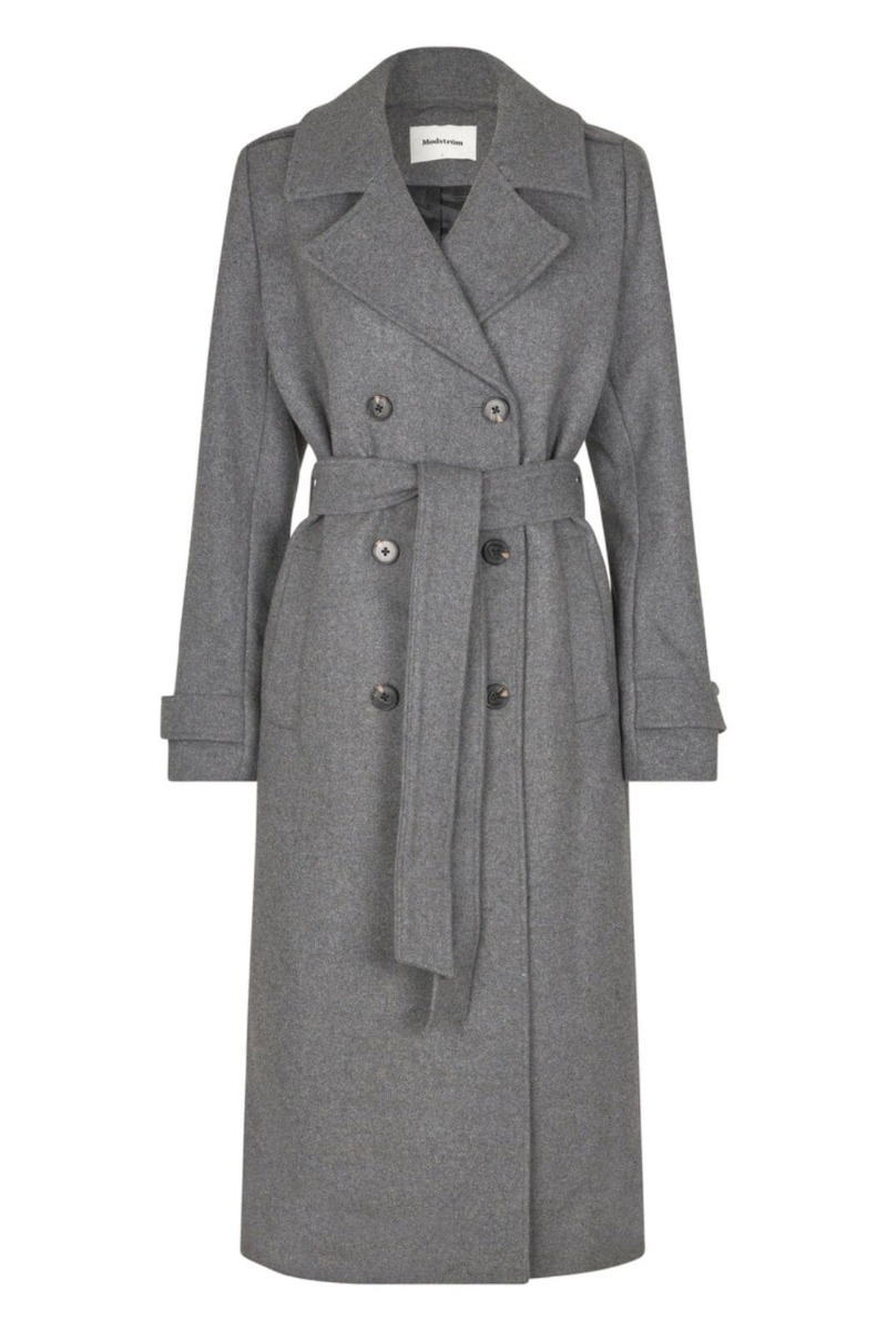 Modström - Jakke - ShayMD Coat - Dark Grey Melange