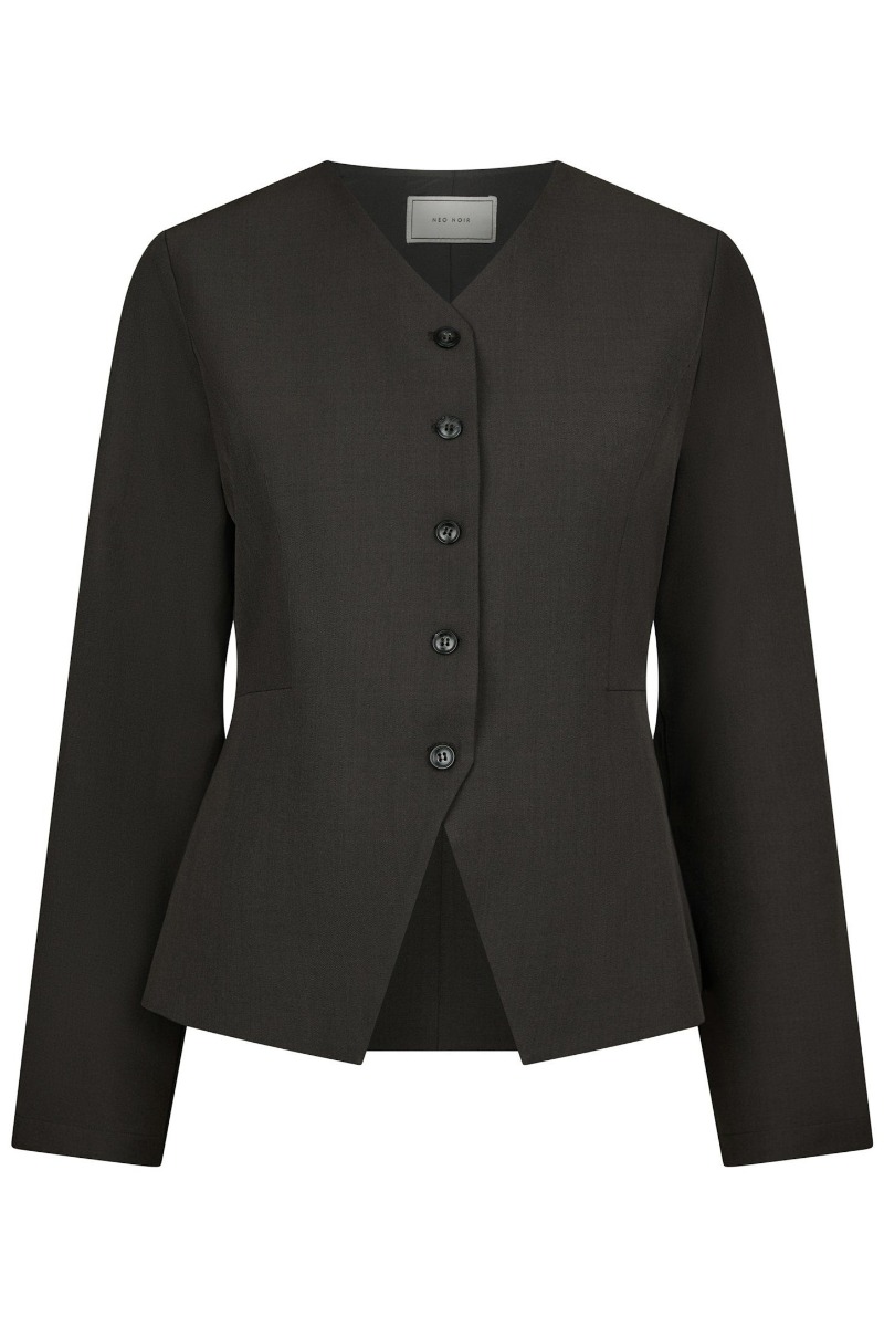Neo Noir - Bluse - Toots Structure Blouse - Dark Grey (start december)
