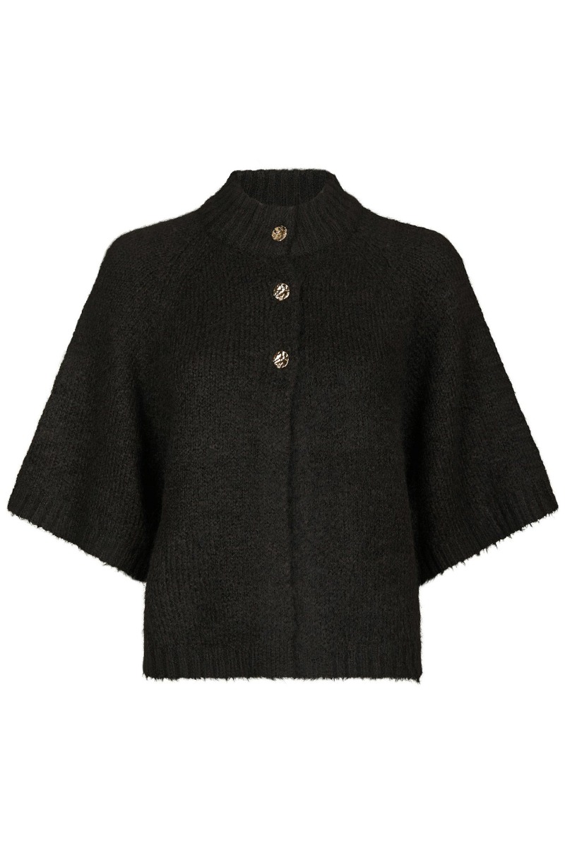 Neo Noir - Cardigan - Benuta Fluffy Knit Cardigan - Dark brown