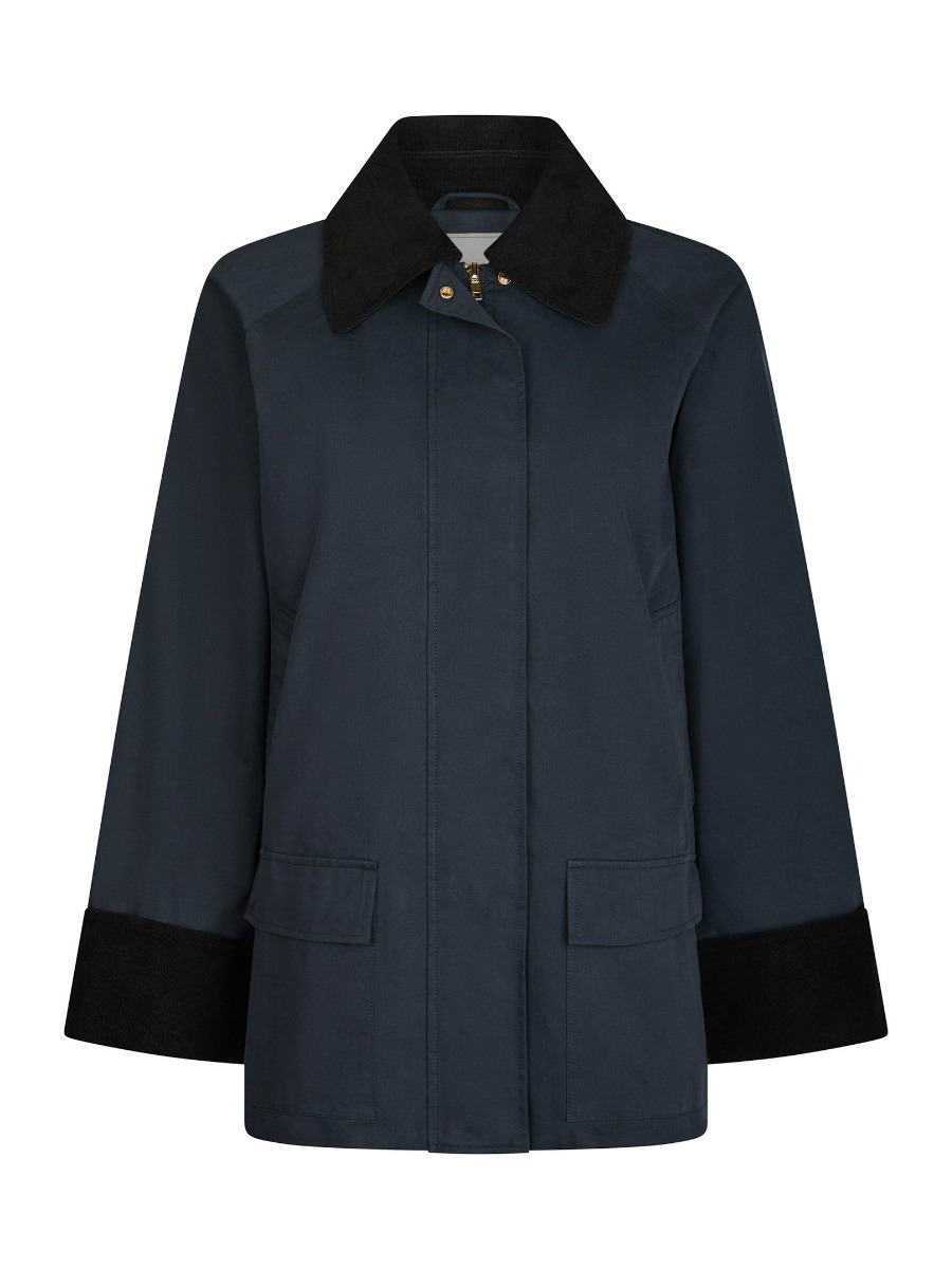 Neo Noir - Jakke - Anastacia Cord Jacket - Navy