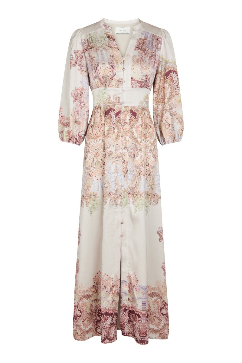 Neo Noir - Kjole - Stellar Artist Paisley Dress - Ivory