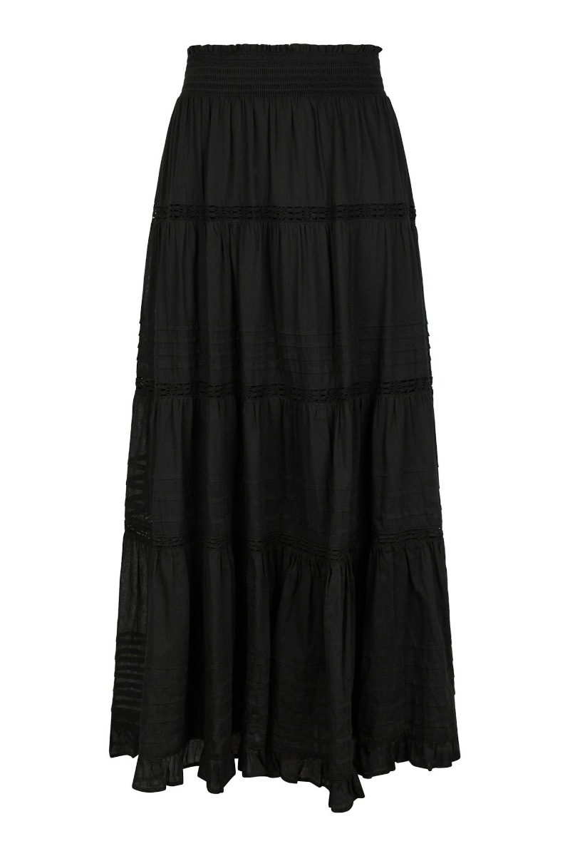 Neo Noir - Nederdel - Felicia S Voile Skirt - Black