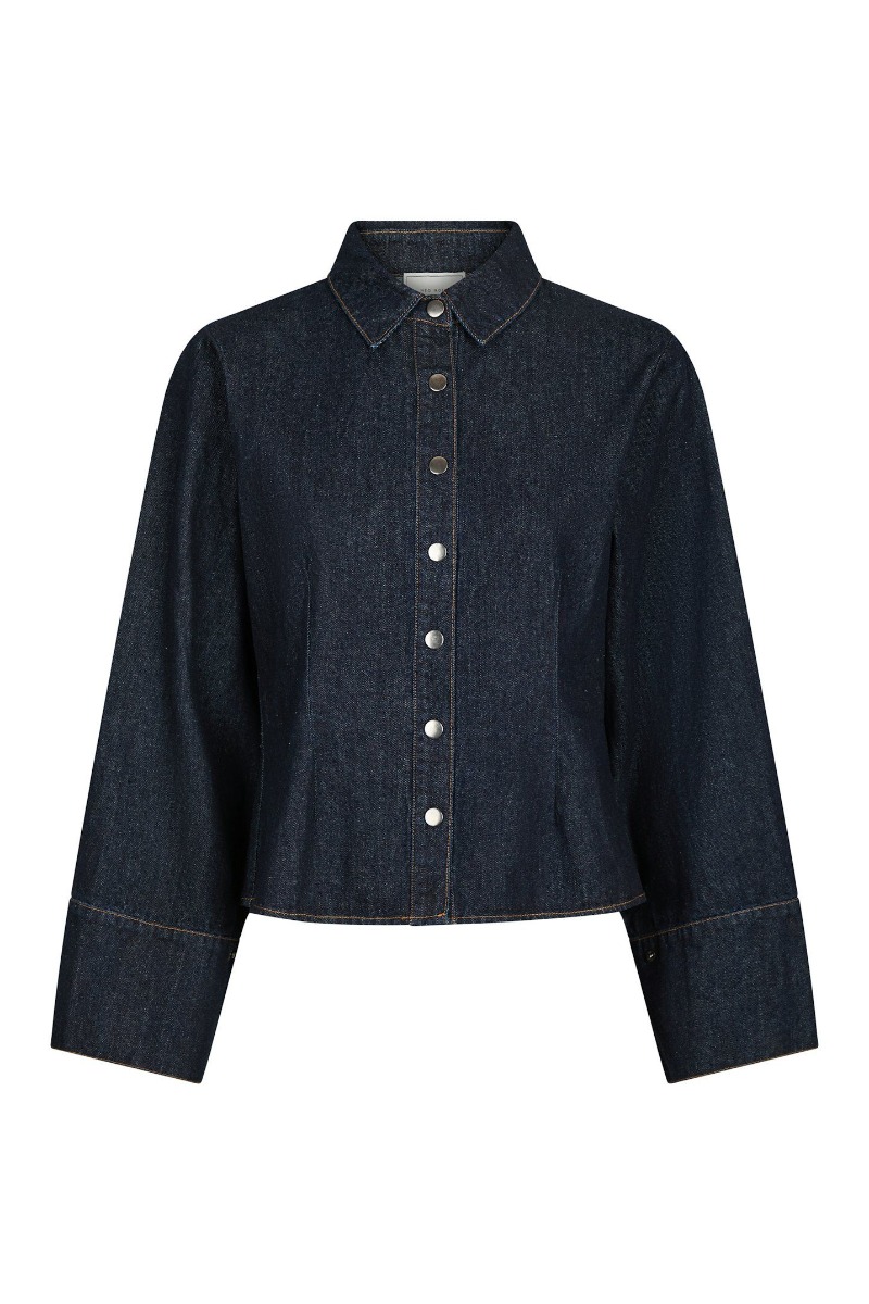 Neo Noir - Skjorte - Rosa Denim Shirt - Dark Blue