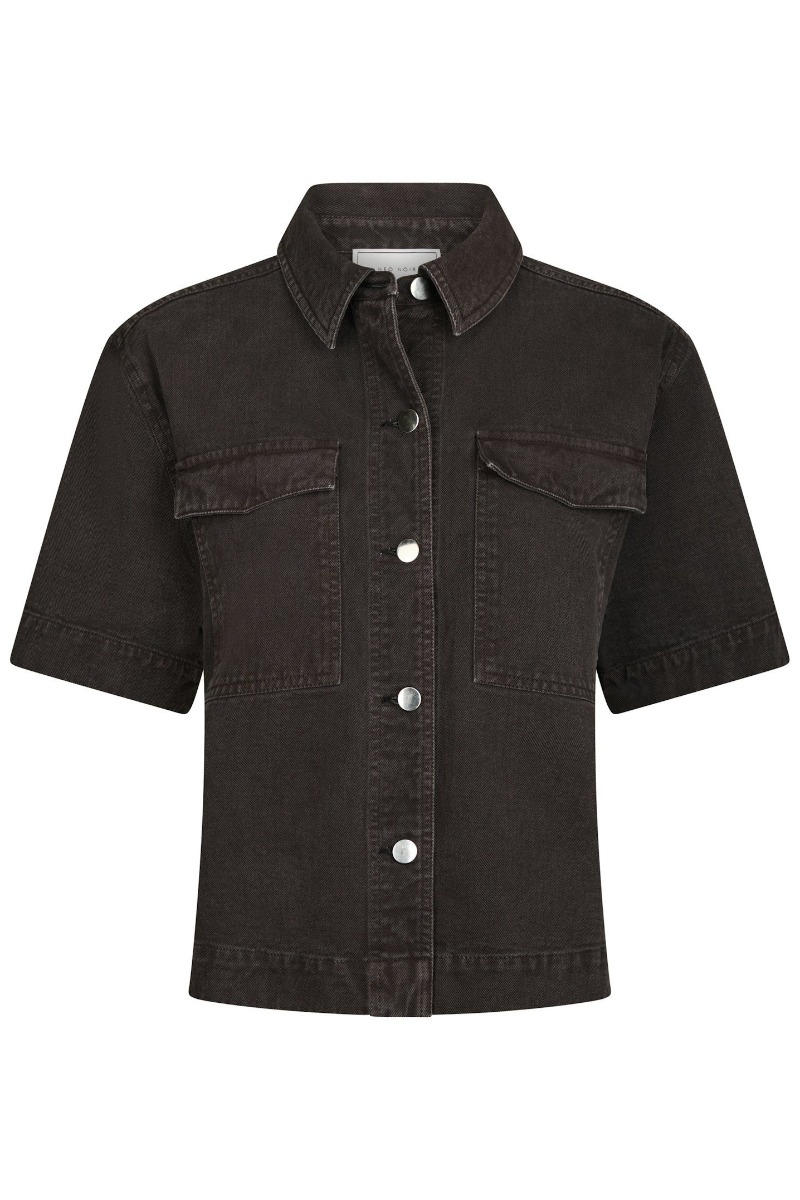 Neo Noir - Skjorte - Tiki Solid Shirt - Dark brown