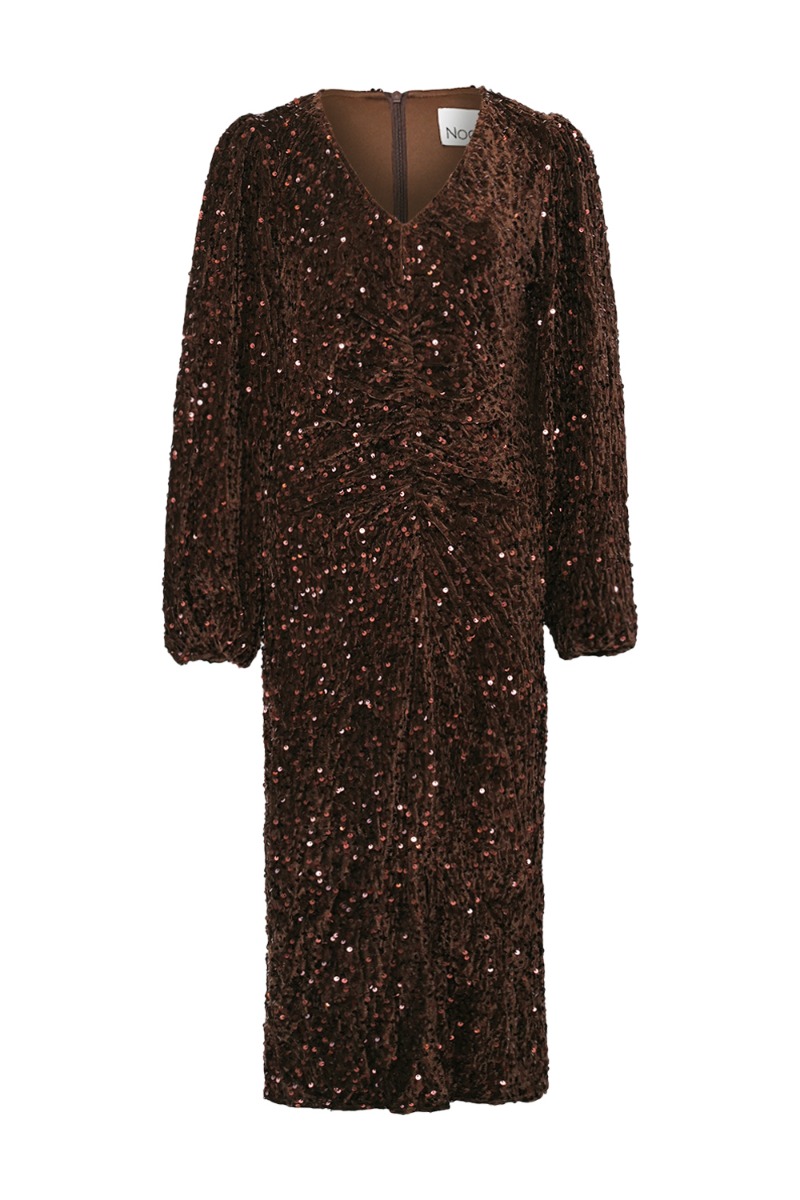 Noella - Kjole - Teagan LG Dress - Chocolate Brown