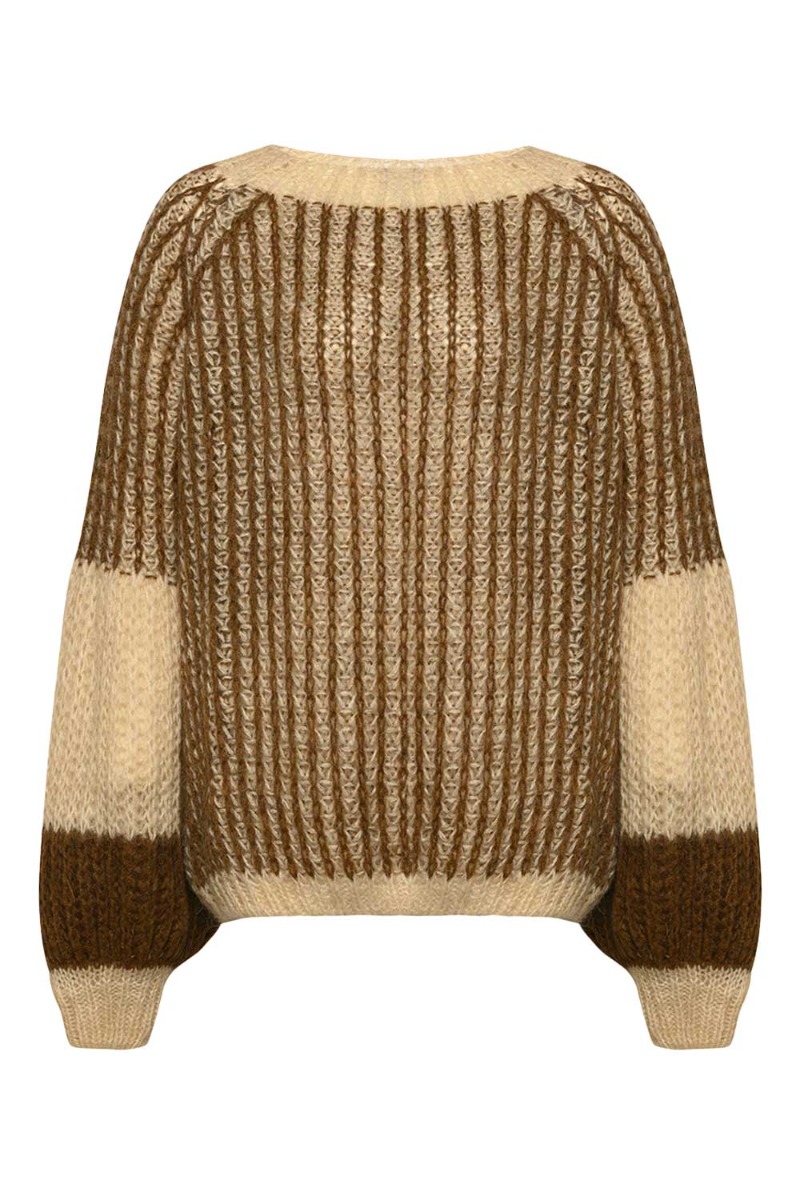 Noella - Strik - Liana Knit Sweater - Beige/brown