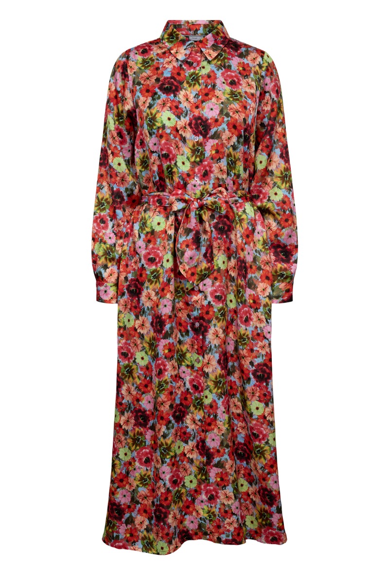 Nümph - Kjole - Mista Shirt Dress - Fiery Red
