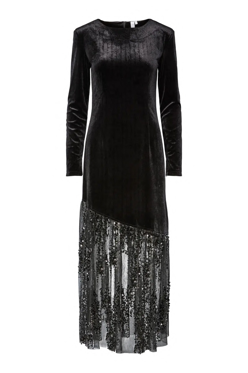Y.A.S - Kjole - Tera LS Long Dress - Black