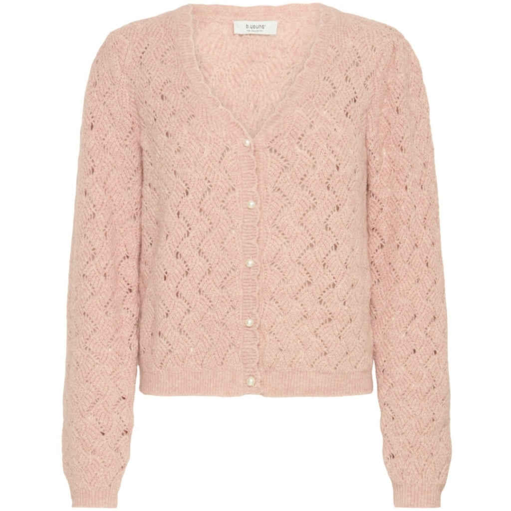 B.YOUNG DAME CARDIGAN BYNADIKA - Pale Mauve Melange