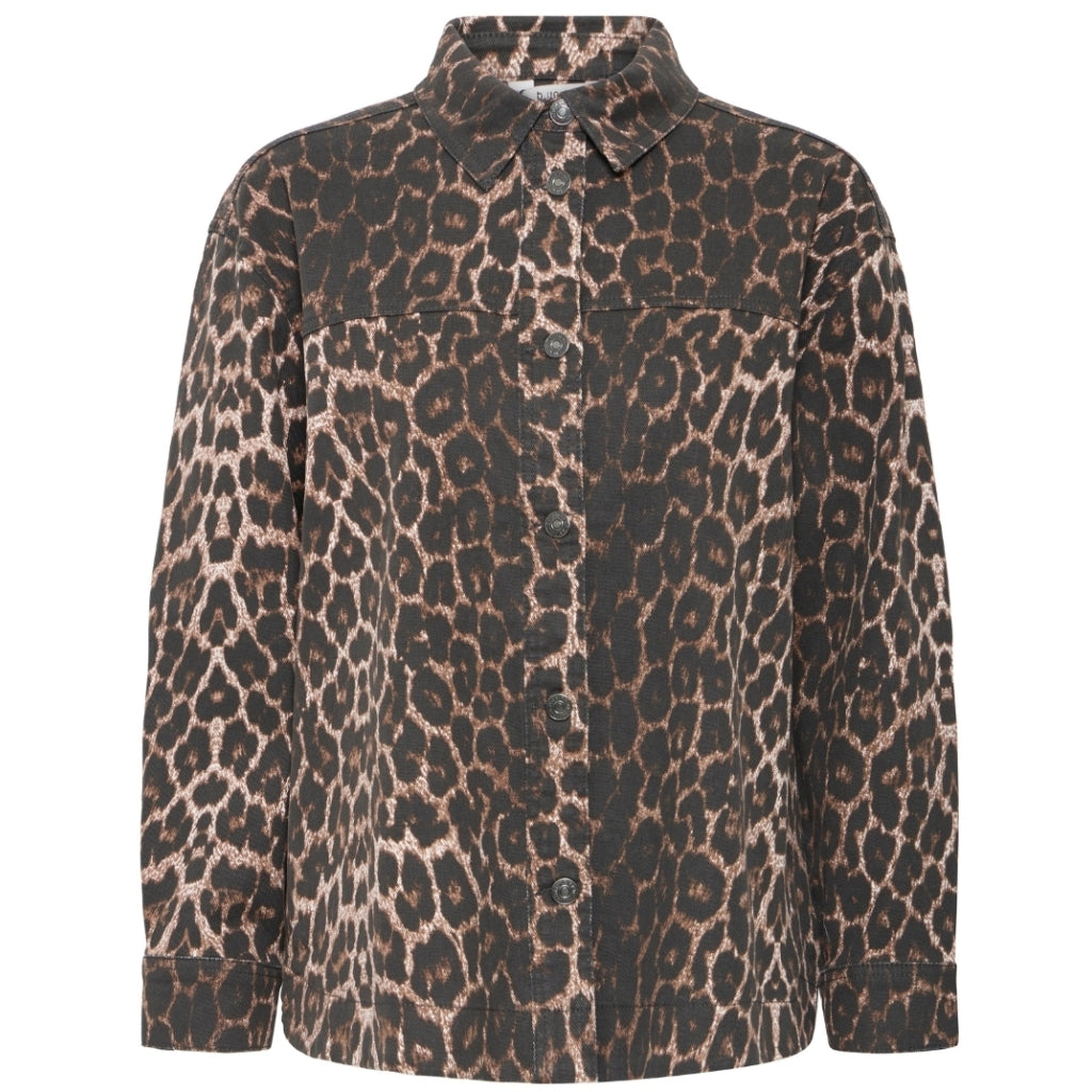 B.YOUNG DAME SKJORTE BYKENNA - Denim Leopard Mix