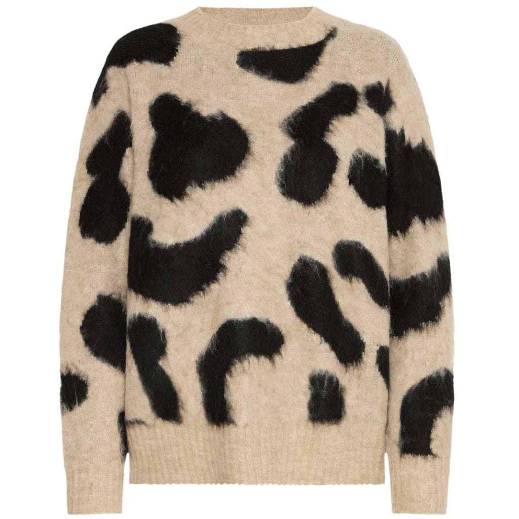 B.YOUNG DAME SWEATER BYMINYAX - Humus Mix