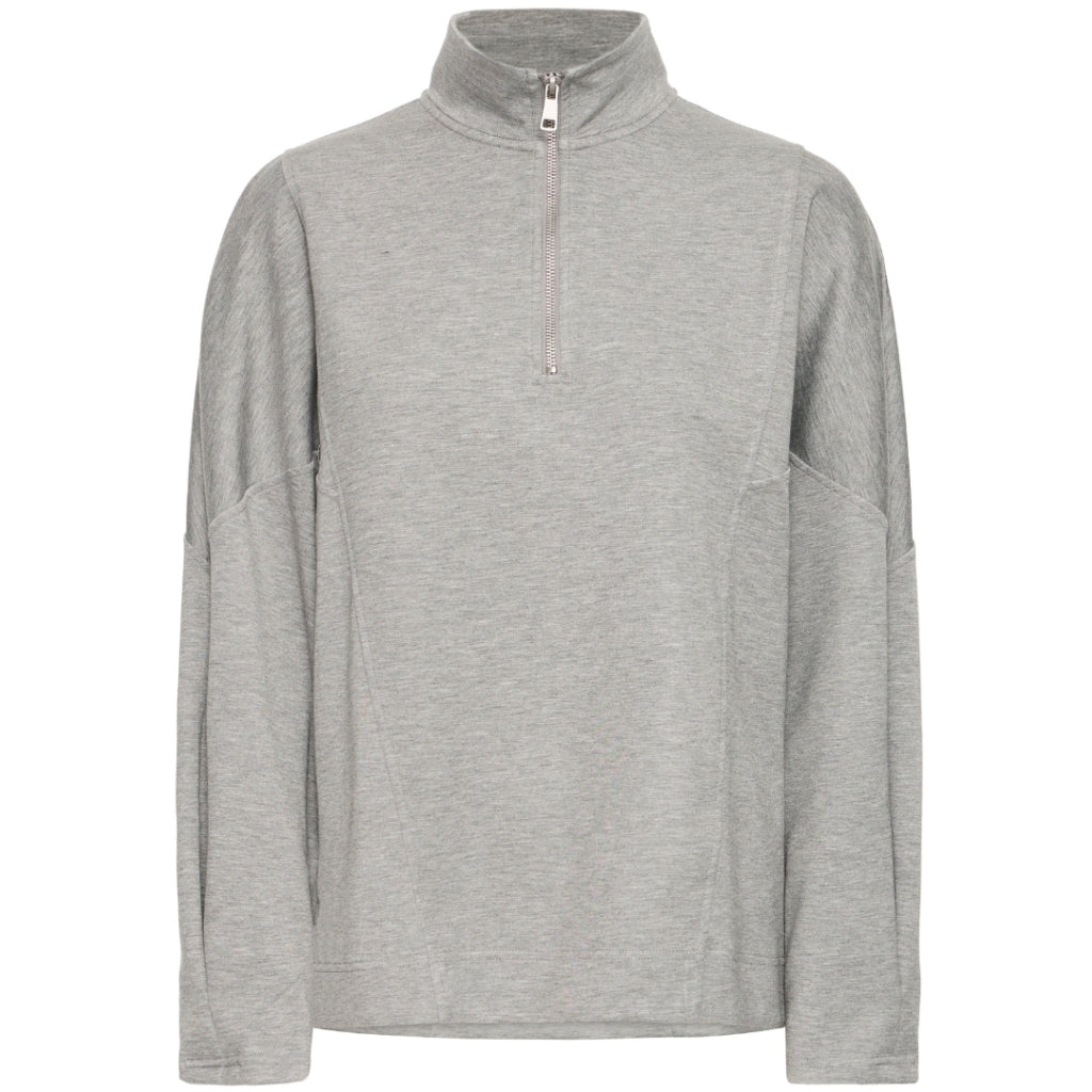 B.YOUNG DAME SWEATSHIRT BYPUSTI - Mid Grey Melange
