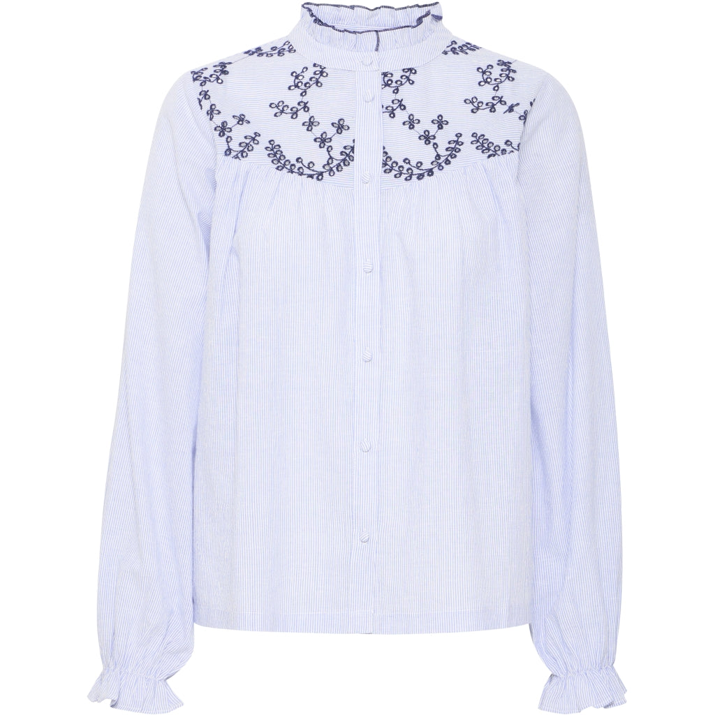 B.YOUNG dame bluse BYIMOGEN - Silver Lake Blue Mix