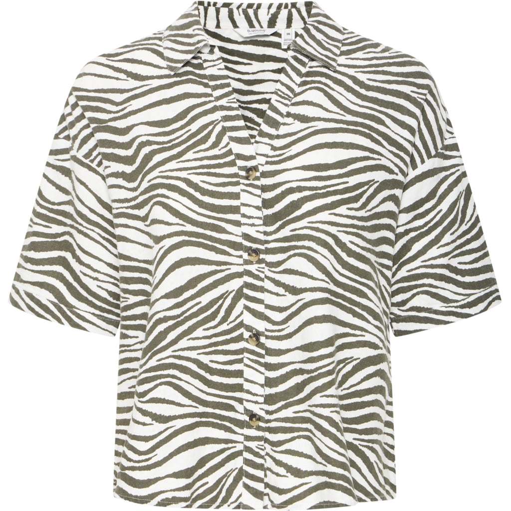 B.YOUNG dame skjorte BYFALAKKA - Animal Kalamata Mix