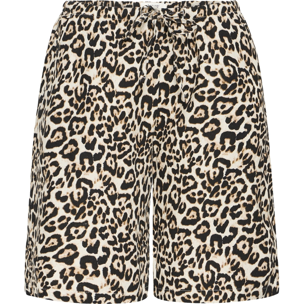 B.Young dame shorts BYFALAKKA - Rainy Day Leopard Mix