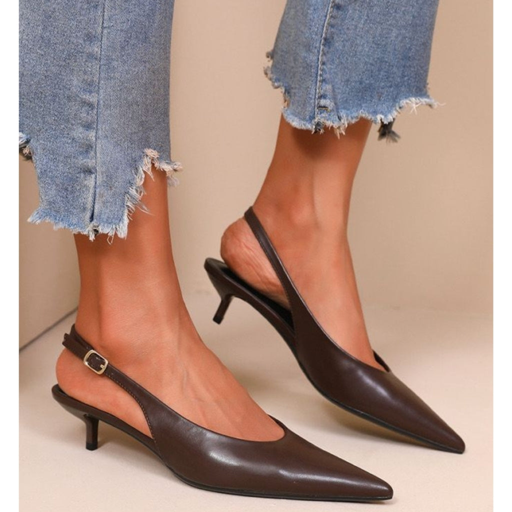 Eila dame stiletter H8-1021E - Brown